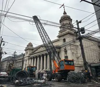 retirada de fios e cabos