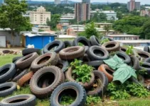 descarte irregular de pneus