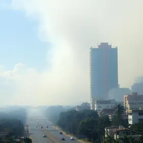 fumaça em Manaus