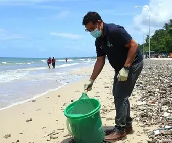 limpeza da orla de Manaus