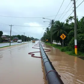 vazamento avenida coronel teixeira manaús